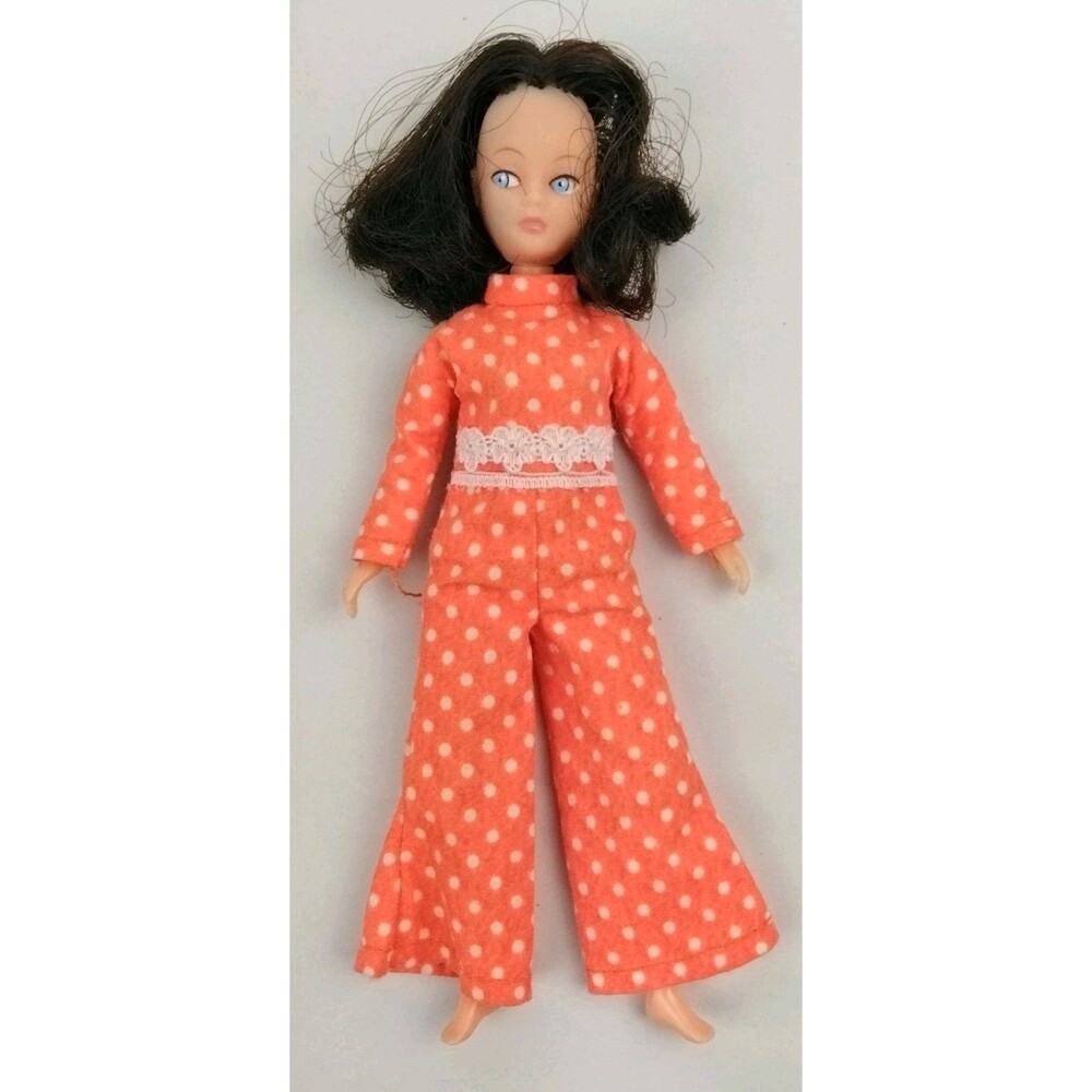 Vintage Little Miss Dollikin Doll Uneeda Triki Miki 1970s Collectible w/ Outfit
